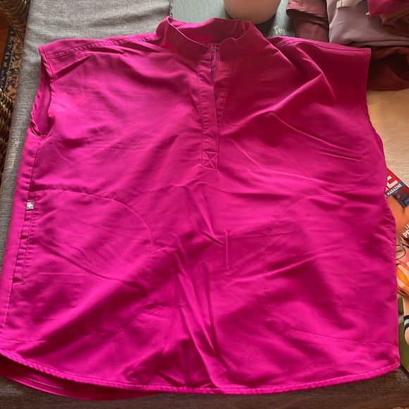 Figs Tops Figs Oversized Scrub Top Raspberry Sorbet Medium Poshmark